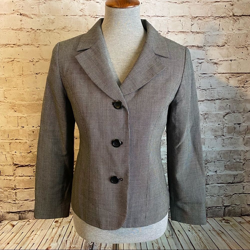 Pendleton Suit Jacket Blazer Two Tone Black White